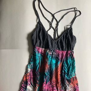 Strappy Tropical Roxy Sun Dress Size Large